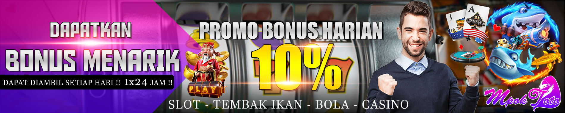 BONUS   HARIAN 10%